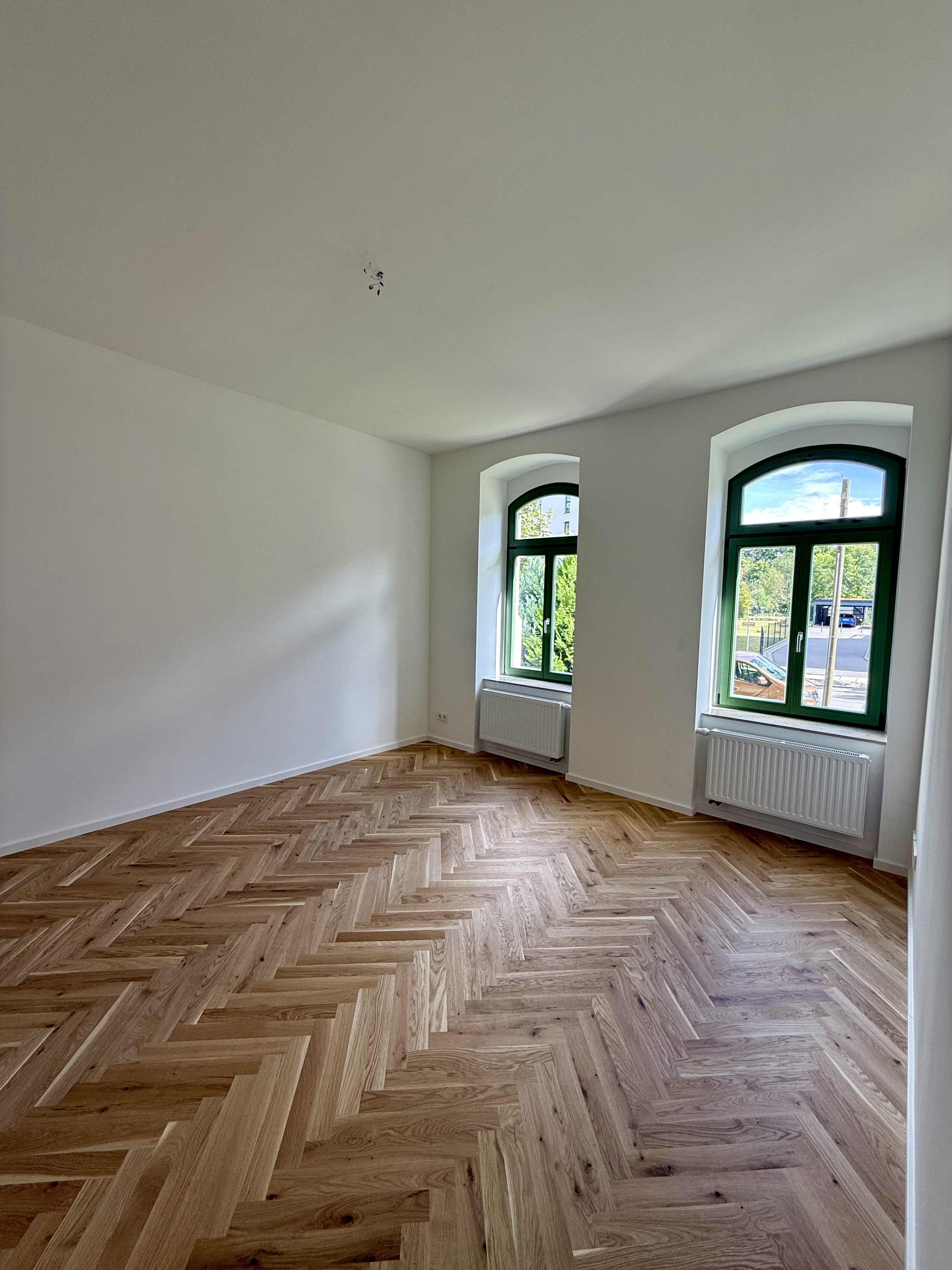 Wohnzimmer im modernisierten Salzstraße-Bestand